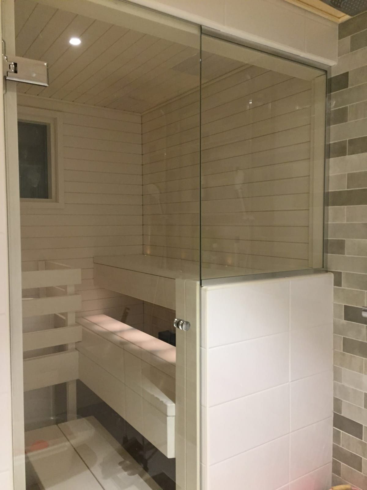 Sauna and bathroom