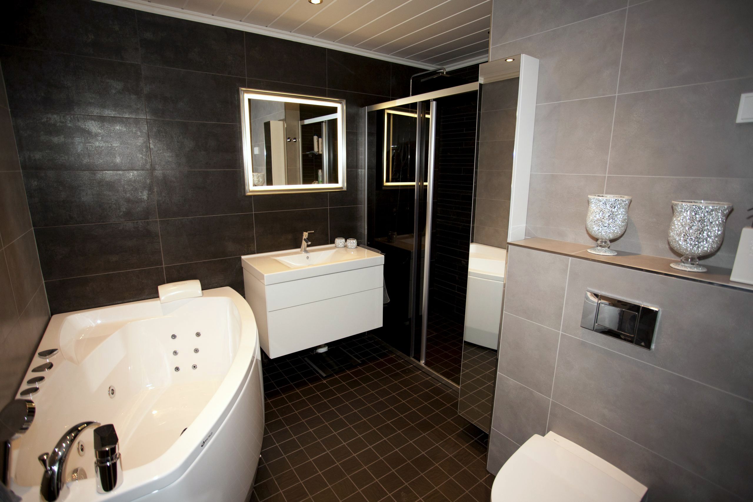 Sauna and bathroom