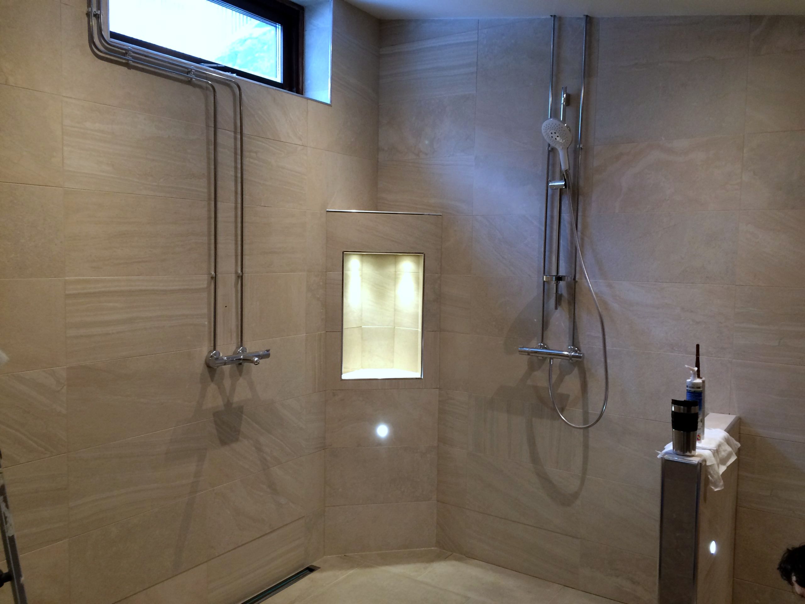 Sauna and bathroom