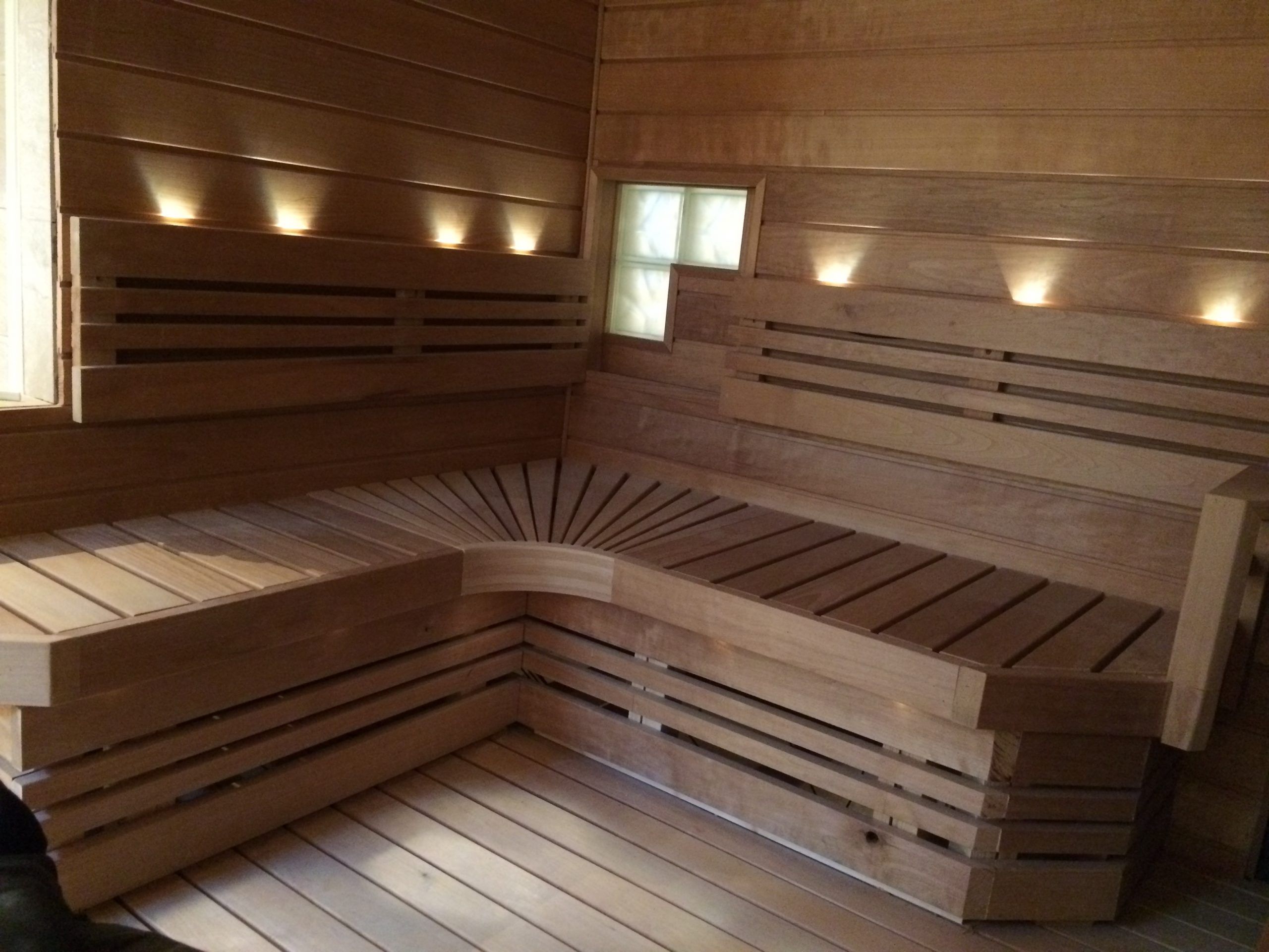Sauna and bathroom